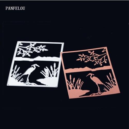 PANFELOU Easter Crane drawing table Scrapbooking DIY album cards paper die metal craft stencils punch cuts dies cutting