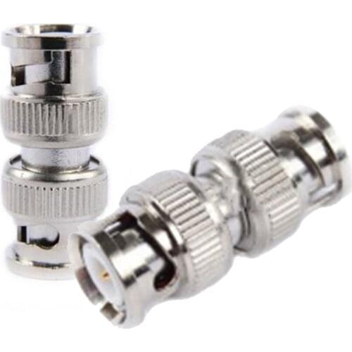 BNC Connector Adapter RF Convertor Male To Bnc Male Coupler for RG59 CCTV Camera Security Video Surveillance System