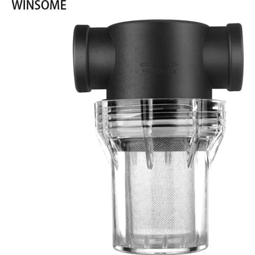 Prefilter for Aquaculture Water Pipe Filtration 1/2" 3/4" 1" Female Plastic Transparent Irrigation PC Filters Kitchen Equipment