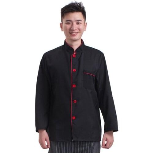 Professional Restaurant Top Chef Uniform Unisex LongSleeve Housewife Cook Wear Jacket Kitchen Cuisine Bakery Cafe Hotel Overalls