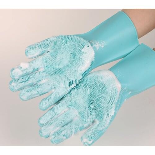 Pets Silicone Bath Gloves Longer Version Dogs and Cats General