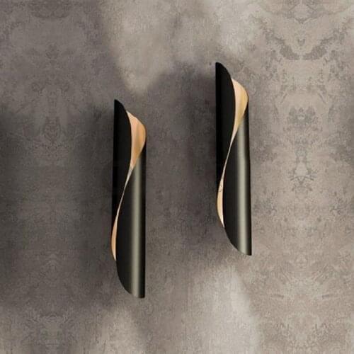 Modern Aluminum tube wall light G9 Light fixtures black white Nordic restaurant living room corridor balcony bedroom wall WJ1022