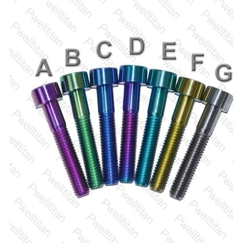 M6x30/35mm Bike Headset Titanium Bolt Button Allen Hex Head Ti Bicycle Stem Top Cap Bolt Screw 1 PCS