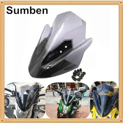 Gradient Windshield Windscreen Front Glass Wind Shield Odometer Viser Visor for Kawasaki ER6N ER-6N 2012 2013 2014 2015 2016