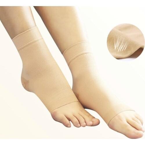 1 Pair Women Men Ankle Support Socks Pressure Anti Fatigue Ankle Protector Guard Strap Heel Foot Wraps Dancing Yoga Sports Gym