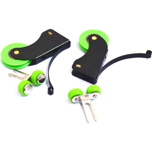 1PC Stainless Steel Wardrobe Sliding Door Concave Rollers Cabinet Pulley Bathroom Sliding Door Pulley Single Nylon Green Wheel