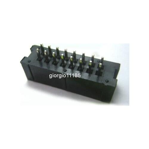 50x DC3 16 Pin Shrouded Male Header Connector 2.54mm