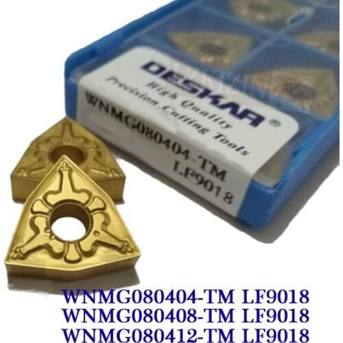 20PCS WNMG080404 WNMG080408 WNMG080412 TM CQ HQ R S L S LF9018 Carbide Insert Cutter tools CNC Lathe Turning Tool For Steel