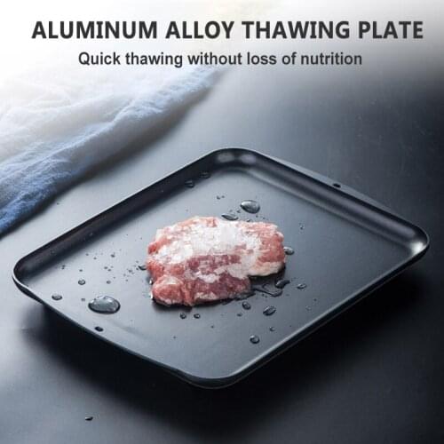 2021 1pcs Fast Defrosting Tray Thaw Frozen Food Meat Fruit Quick Defrosting Plate Board Master Kitchen Gadgets