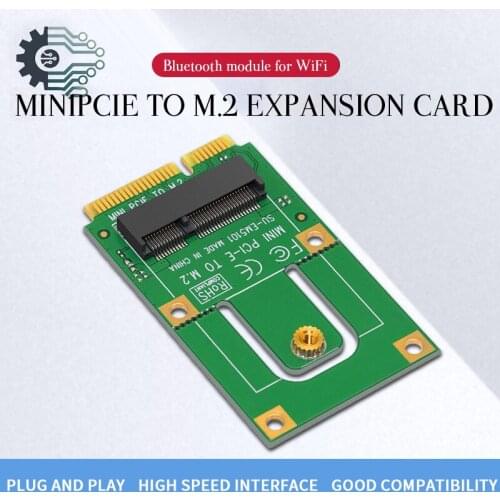A+E Key A Key M.2 NGFF To MINI PCIE Adapter M.2 NGFF Key A To Mini PCI-E PCI Express Converter Adapter For Intel Wireless Modul