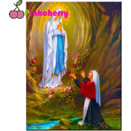 Diy Diamond Mosaic Religious Virgin Icon 5D Diamond Painting Full Drill Square Diamond Embroidery Stitch Cross Home Decor k807