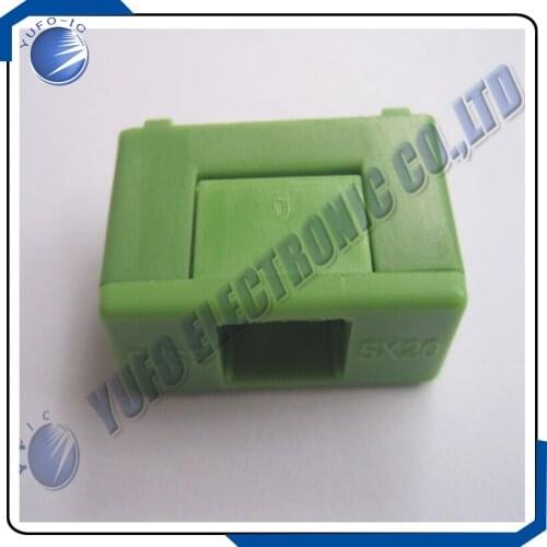 Free Shipping One Lot 100 pcs PTF-7 DIP Fuse Holder 6.3A 250V Used for 5x20 Green Color
