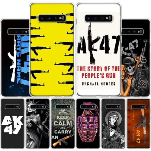 Cool AK47 Gun Phone Case For Samsung Galaxy A51 A71 A50S A30S A10 A20E A40 A70 M30S A91 A01 A6 A7 A8 A9 Plus + Cover