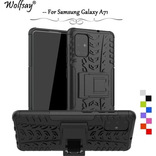 For Samsung Galaxy A71 Case Shockproof Armor Rubber Hard PC Phone Case For Samsung Galaxy A71 Protective Cover For Samsung A71
