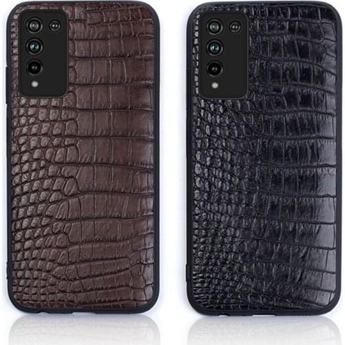 Genuine Crocodile Leather Case For Honor 10X Lite 9X 8X Note 10 V30 Pro V20 V10 V9 Cover For 10i 20i 30S 30 Pro 20 Pro 10 9 Lite
