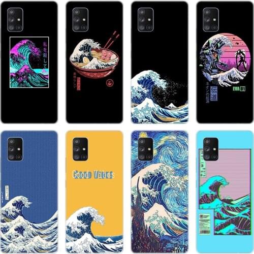 The Great Wave off Kanagawa Soft Case for Samsung Galaxy A10 A21 A30 A50 A70 S A20 E A40 A01 A11 A31 A41 A51 A71 A81 A91 Cover