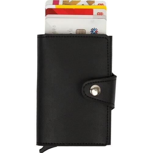 Lyons Mechanismed Black Card Wallet Wallet