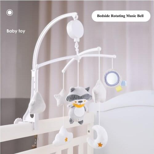 Baby Rattle Bed Bell Children 0-1 Years Old Music Rotating Bedside Bell Appease Cloth Baby Toy