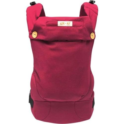 ERGONOMIC KANGAROO BURGUNDY COLOR MODEL (3 MONTHS-4 YEARS OLD) ILKAY BABY HANDY