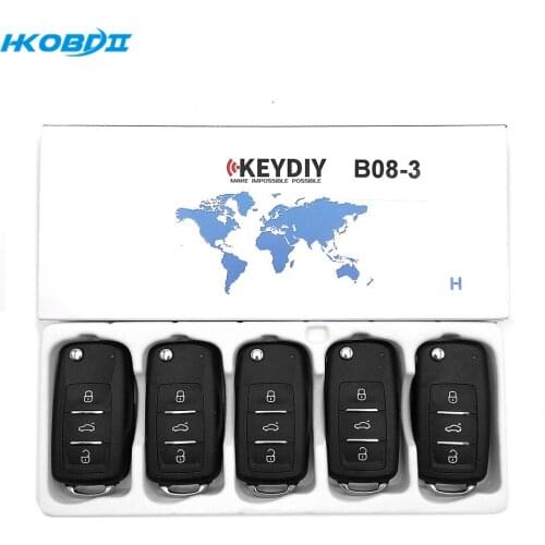 HKOBDII KEYDIY Original KD B08-3 3 Button B series Universial Remote For KD900/KD-X2/ URG200/KD MINI B Series Remote