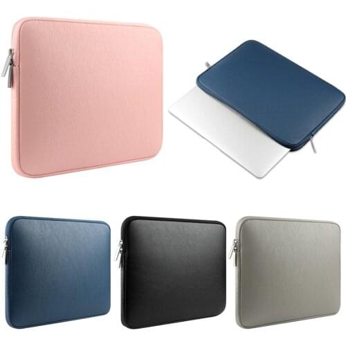 Faux Leather Laptop Handbag Notebook Protection Storage Bag Case for Macbook