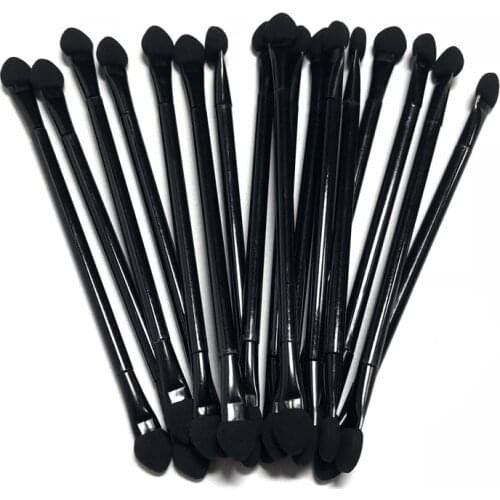 50 Packs Double Head Eyeshadow Brushes 10cm Double-End Eyeshadow Brushes Dual Sides Eyeshadow Sponge Makeup Applicators