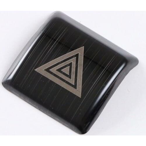 Emergency Light Switch Button Frame Cover Trim For Toyota Camry 2018 Stainless Steel