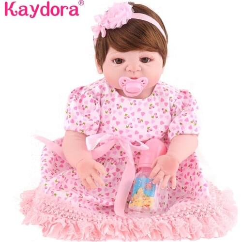 55 cm Reborn doll lol reborn bebes handmade boneca realistic boneca newborn dolls for girls kids Christmas gift Kaydora