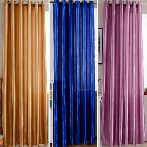 Lychee Solid Color Curtains Window Blackout Curtain Shade Curtains for Living Room Bedroom Window
