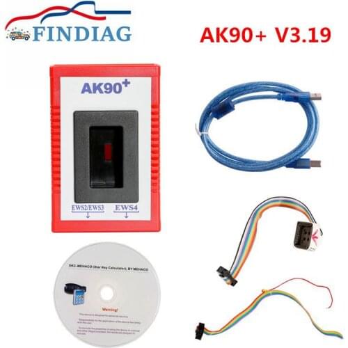 Best For BMW AK90 V3.19 Car Key Programmer AK90+ For BMW Code Reader From 1995-2009 AK 90 Identify Keys of all CAS and EWS2/3/4