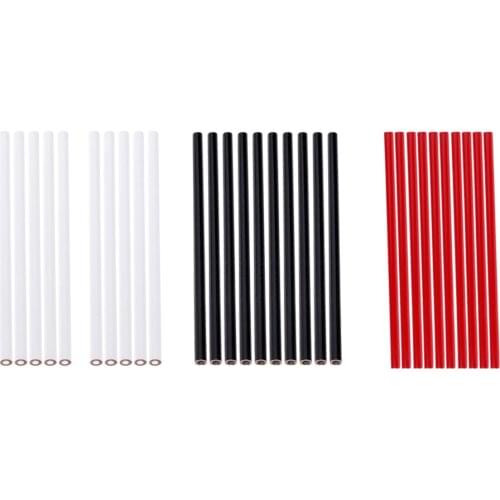 30pcs China Markers HB Pencils Set White Red Black Colors Drawing Marking Crayon Pencils Lead on Wood Glass Metal Fabric Paper