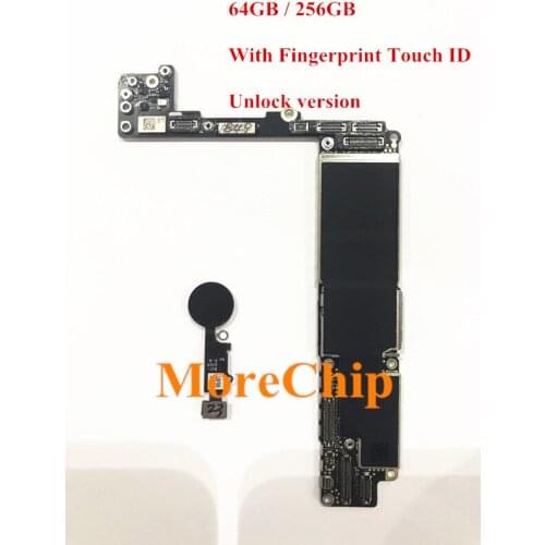 For iPhone 8Plus OK Board Unlocked Motherboard With Fingerprint Touch ID Free Clean Mainboard Logic Board 100% Good Working