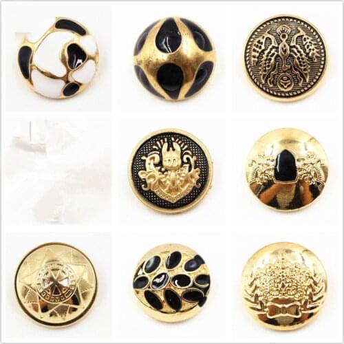 N1711229 , 10pcs Metal buttons, clothing accessories DIY handmade materials , Suit coat buttons, fashion decorative buttons