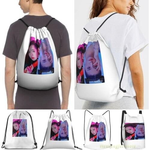 Itzy Yeji Men Purpose Drawstring Backpack Bags Women Outdoor Travel Backpacks Gym Training Swimming Fitness Bag
