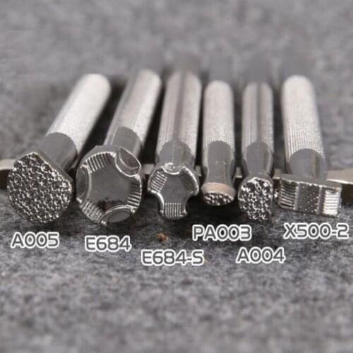 6pcs Leather Printing Tool Alloy Saddle Making Carving Handmade Leatherwear Craft DIY Punch Stamps Metal Leather Stamping Saddle