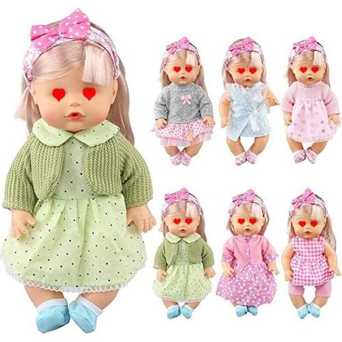 2021 New 11 Styles Doll Clothes Born Baby Doll Dress Clothing Accessories For 11-12 Inch 28CM Girl Toy Our Generation Gift