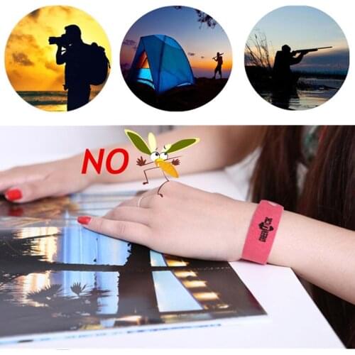 New Anti Mosquito Bug Repellent Wrist Band Bracelet Insect Nets Bug Lock Camping Safer Anti Mosquito Bracelet Outdoor