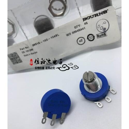 Original new 100% fine tuning potentiometer 100K 3851A-162-104BL (SWITCH)