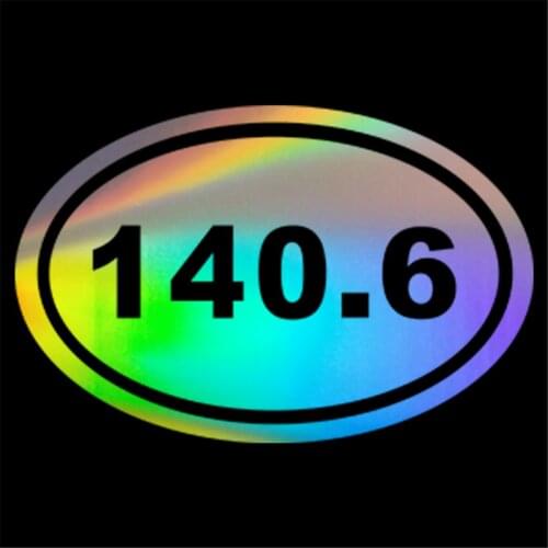 Ironman Triathlon 140.6 Miles Oval Sticker Run Swim Bike Ride Race 226.0 km