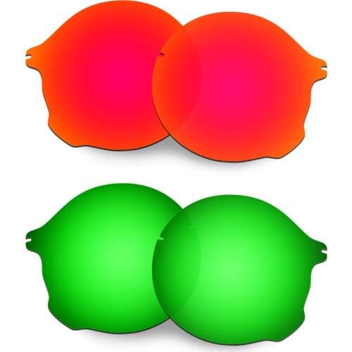 HKUCO For Tailend Sunglasses Polarized Replacement Lenses 2 Pairs - Red&Green
