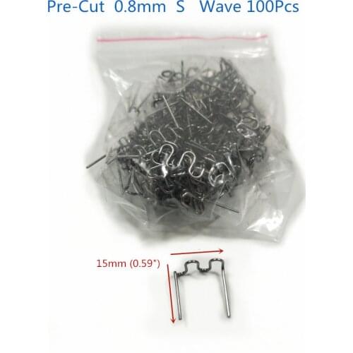 100pcs 0.8mm Thermal Thermo Staples Repair Kit for Hot Stapler Bumper Auto