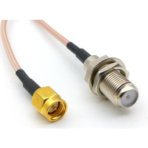 20pcs SMA male plug to F-Type femlae Jack cable RG316