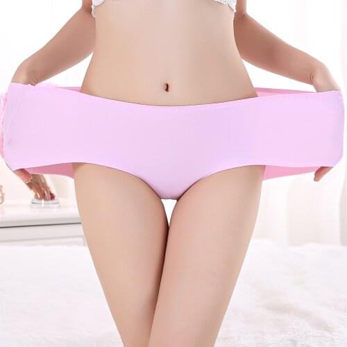 Summer Style Womens Panties ice briefs silk Cool and Intimates seamless underwear triangle plus size 7XL female briefs