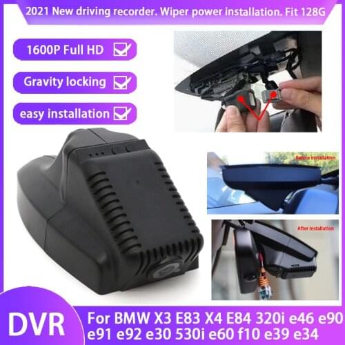 Easy Installation Car DVR For BMW X3 E83 X4 E84 320i e46 e90 e91 e92 e30 530i e60 f10 e39 e34 Wifi Video Recorder Dash Camera HD