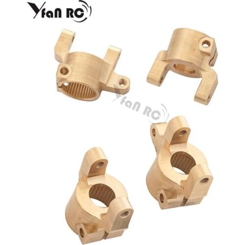 1 Set For 1/10 Simulated Climbing Car Axial Scx10 II 90046 90047 Brass Counterweight Steering Front C Seat Upgrade Accessories