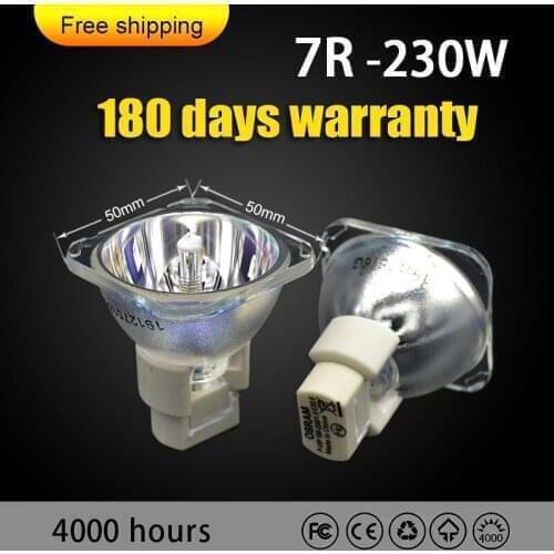 7R Replacement P-VIP 180-230/1.0 E20.6 Platinum MSD for Osram180-230W 7R R7 Beam Lamp Bare Bulb Stage Moving Head Lightin