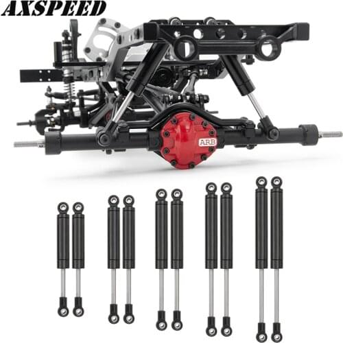 AXSPEED RC Car Shock Absorber Built-in Spring Kit 80/90/100/110/120mm for 1/10 Axial SCX10 TF2 RC Rock Crawlers Parts