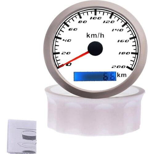 Free Shipping ELING Voltmeter Fuel Level Water Temperature Oil Pressure Gauge 200km GPS Speedometer 8000RPM Tachometer One Set