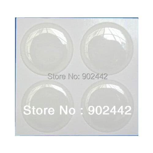 Free Shipping: Wholesale 20000 pcs/lot 25.4 mm or 1" Round 3D Clear Epoxy Dome Sticker For Necklace DIY Making