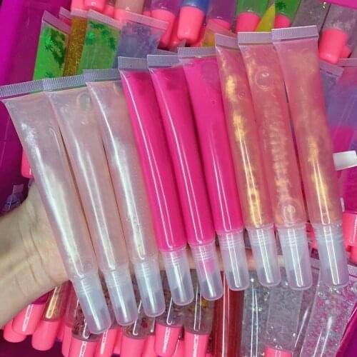 New 15ml Big Candy Color Lip Gloss Customize Logo Lipgloss Makeup Base Long Lasting Glitter Liquid Lipstick for Cosmetics Women